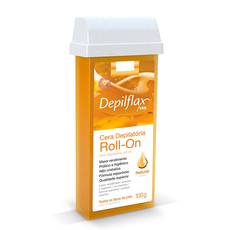 Refil Cera Depilatória Roll On Natural Depilflax 100g