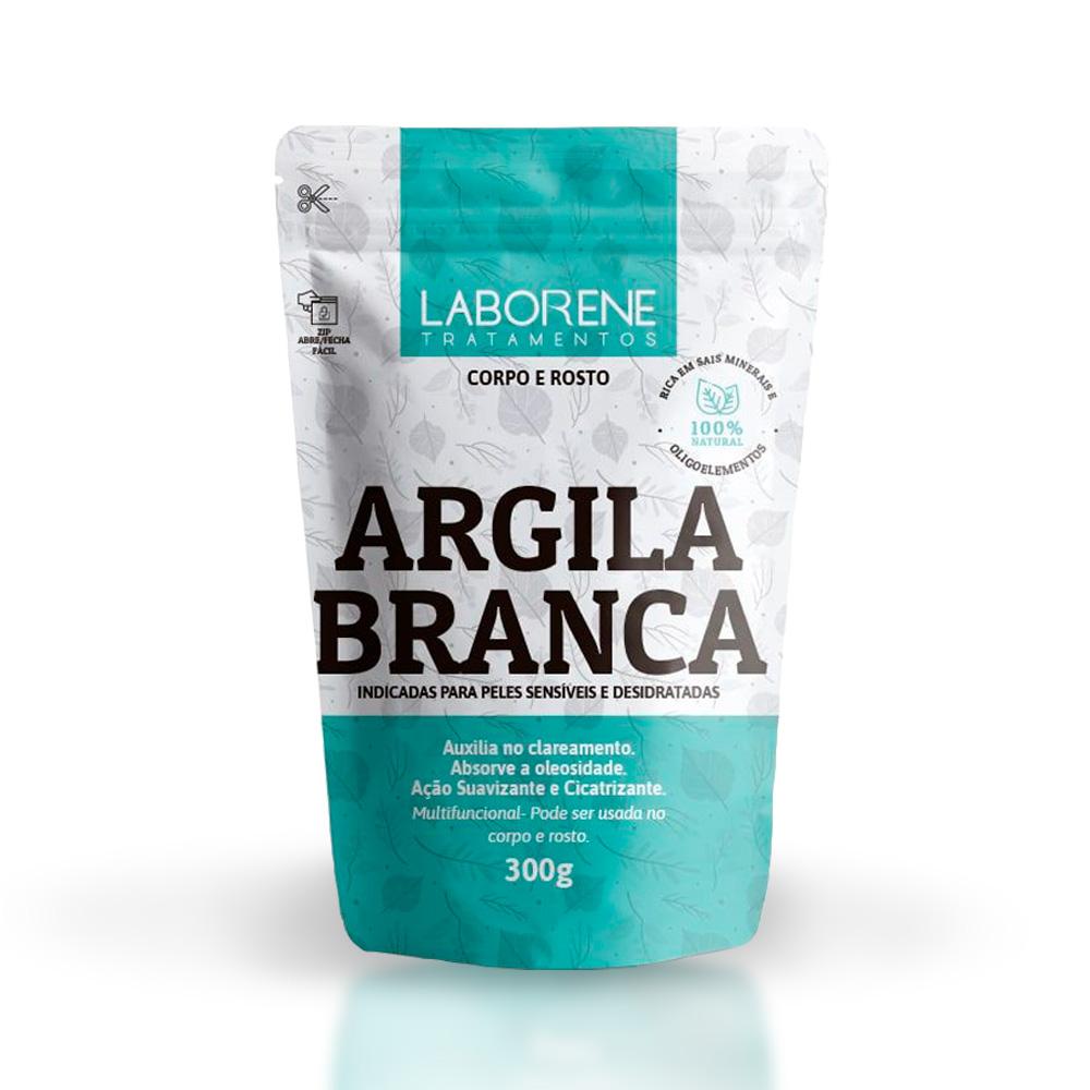 Sachê De Argila Em Pó Branca Laborene 300g