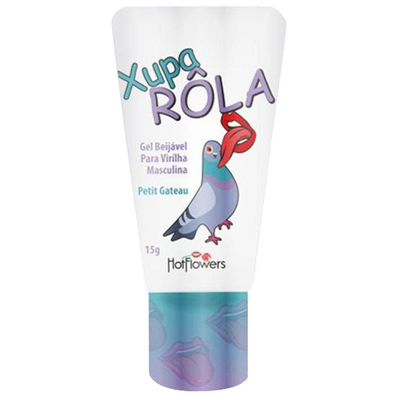 Gel Comestível Beijável Masculino Xupa Rola Hotflowers 15g