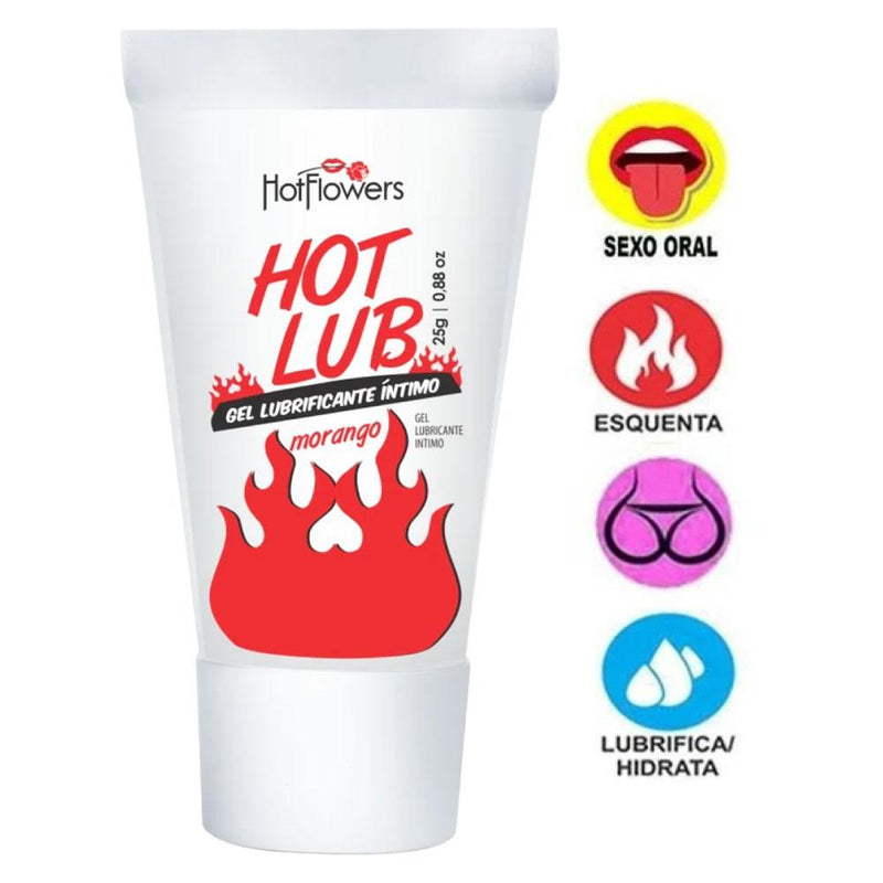 Gel Deslizante Hotlub Beijável 25g Hotflowers - Sex Shop
