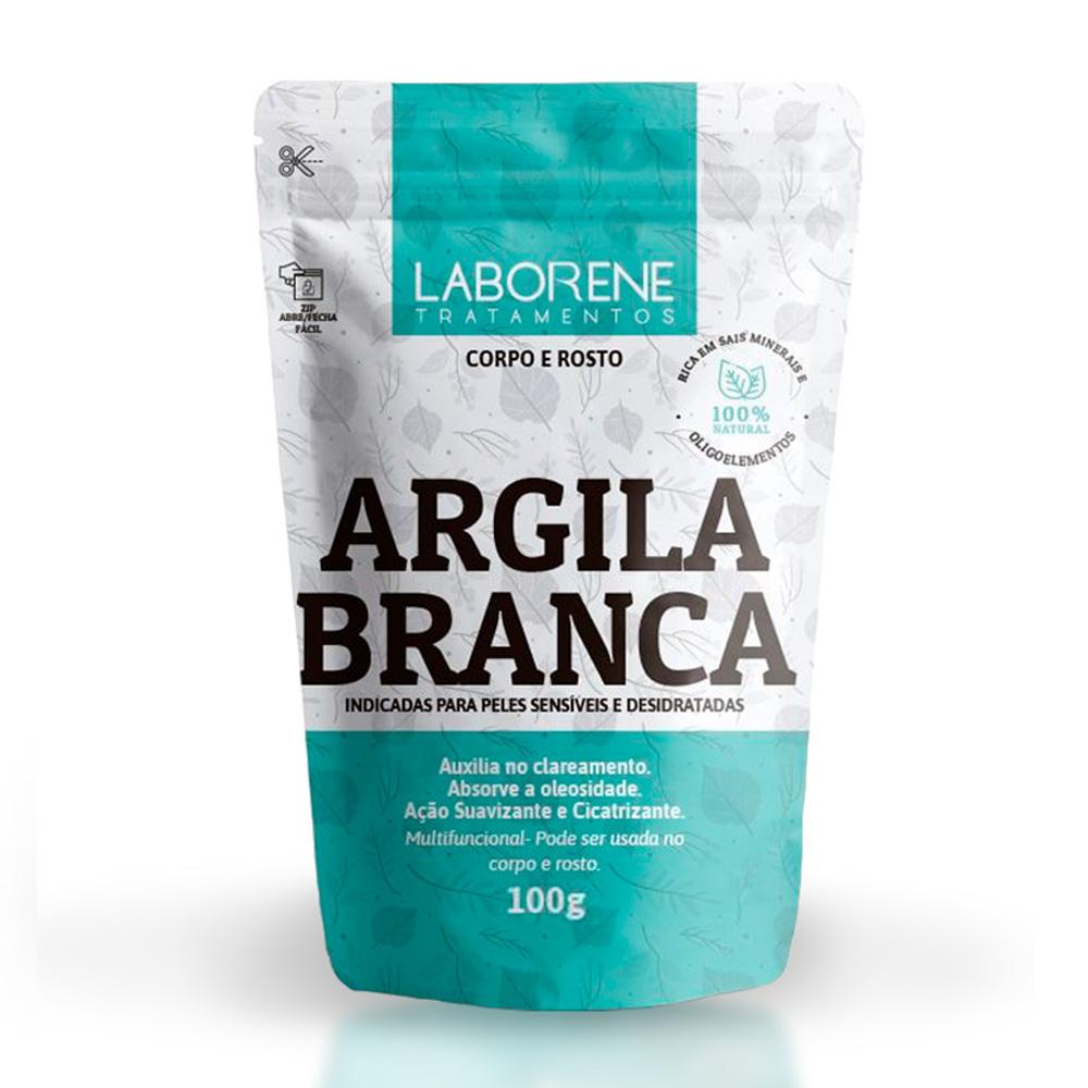 Sachê De Argila Em Pó Branca Laborene 100g