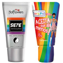 Kit Lubrificante Sete Sensações + Aceita Que Dói Menos 15g