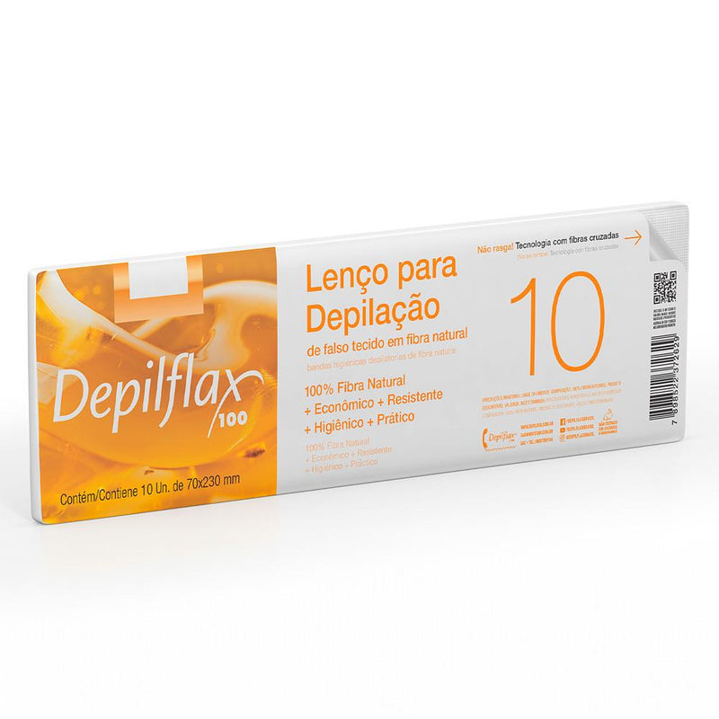 Lenço Para Depilação Depilflax 10 Unidades