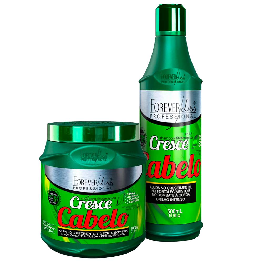 Kit Forever Liss Cresce Cabelo Shampoo + Máscara 1kg