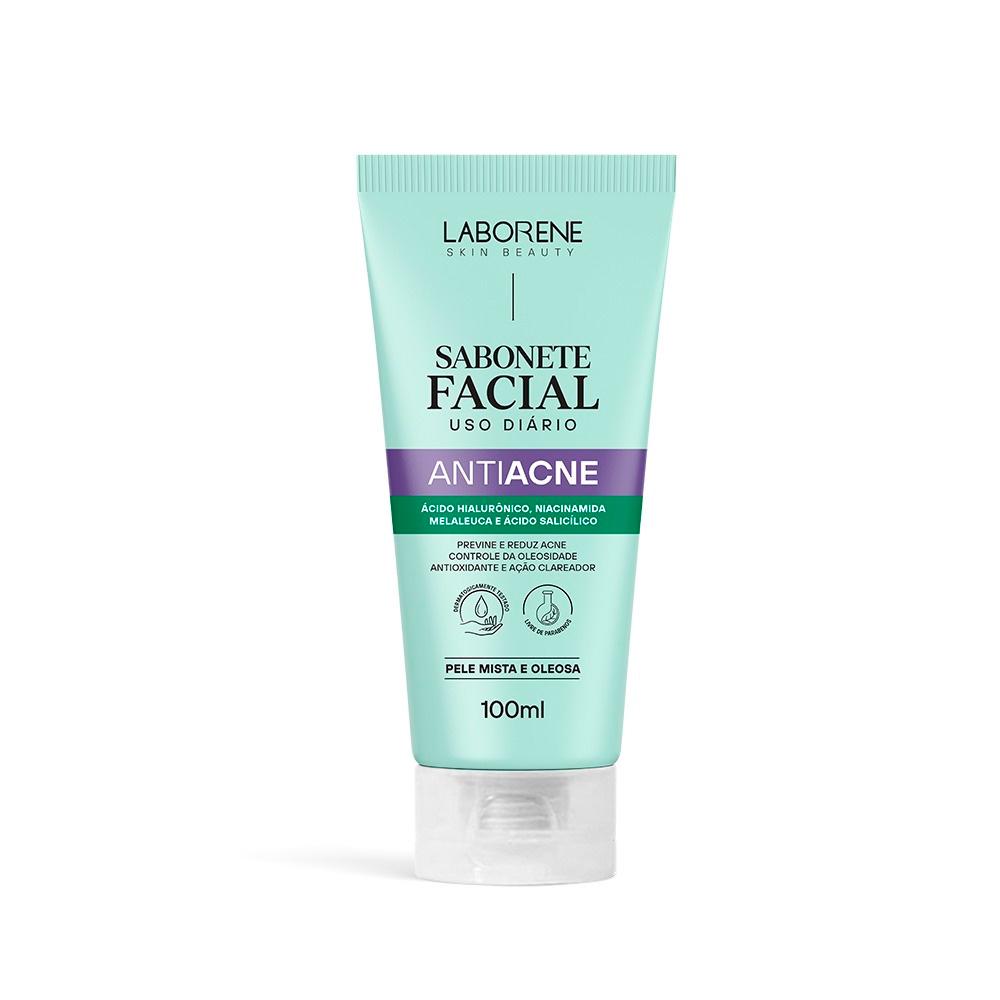 Sabonete Esfoliante Facial Antiacne Laborene 100ml