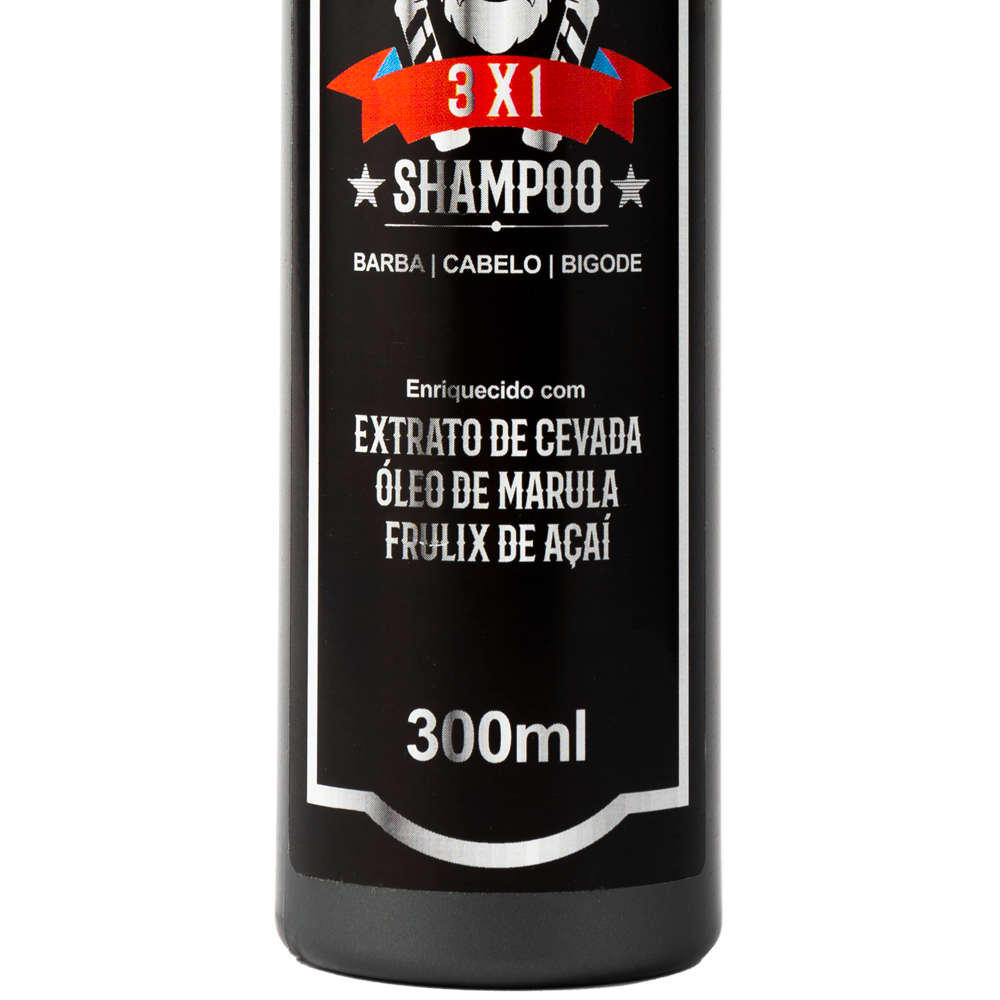 Shampoo Masculino 3 em 1 Fora Do Comum Profissional Beleza 300ml
