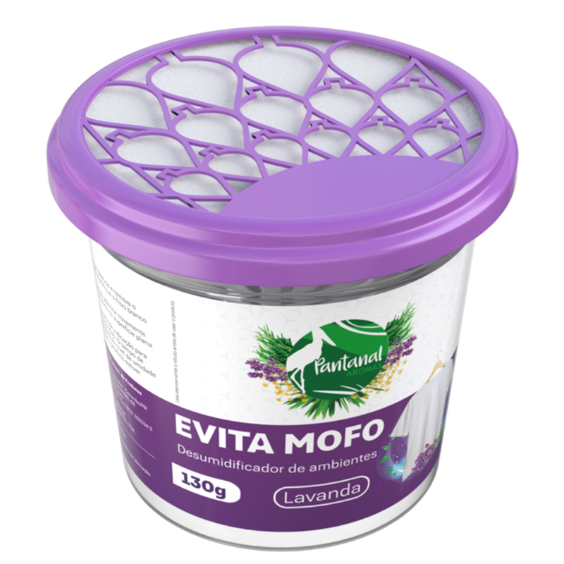 Evita Mofo Desumidificador Lavanda Pantanal Aromas 130g