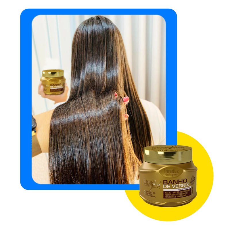 Forever Liss Máscara Banho De Verniz Brilho Hidratante 250g