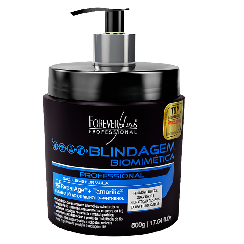 Forever Liss Máscara Blindagem Biomimética C Keratina 500g