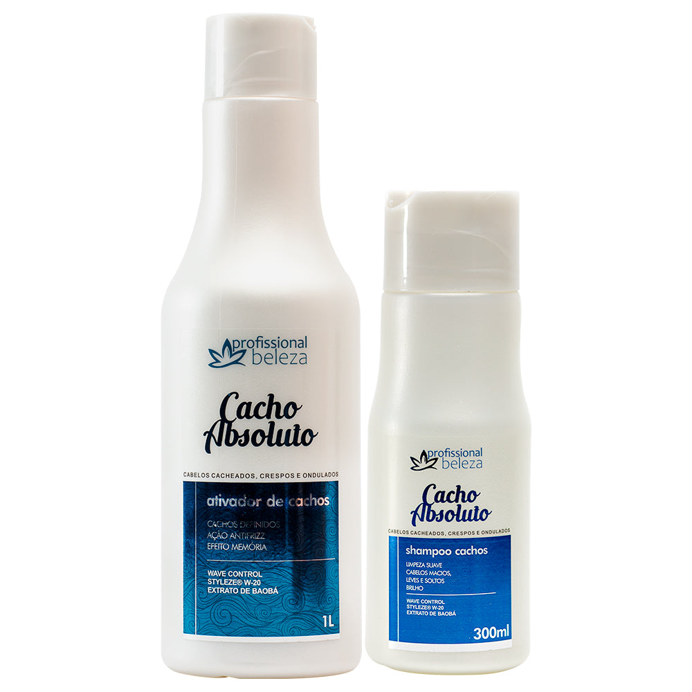 Profissional Beleza - Cacho Absoluto Shampoo 300ml + Ativador 1000ml