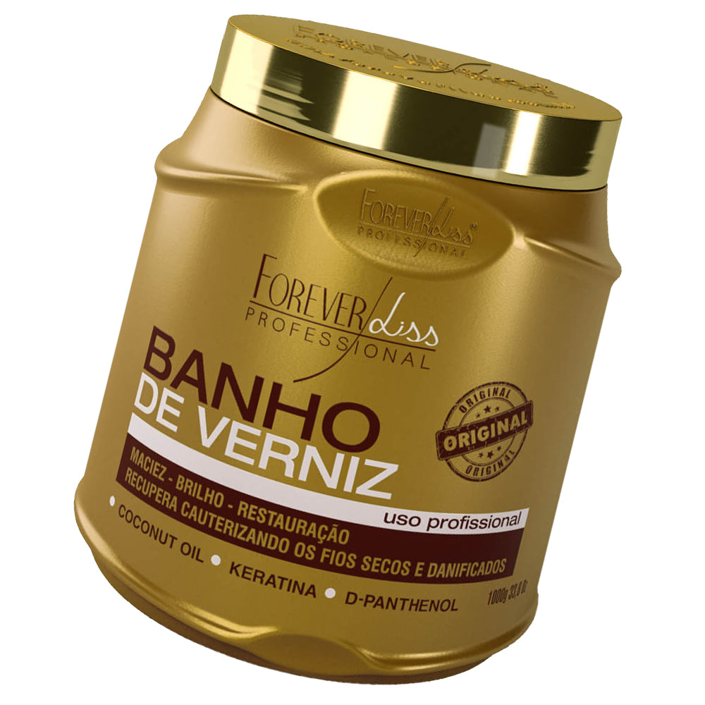 Forever Liss Máscara Banho De Verniz Brilho Hidratante 1kg