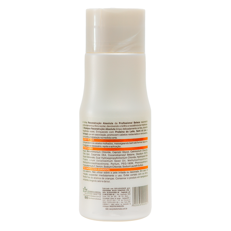 Shampoo Reconstrução Absoluta Profissional Beleza 300ml