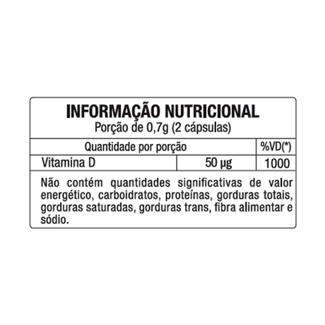 Vitamina D 2000ui 120 Cápsulas Profissional Beleza