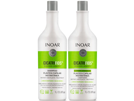Inoar Kit Cicatrifios Shampoo + Condicionador Litro