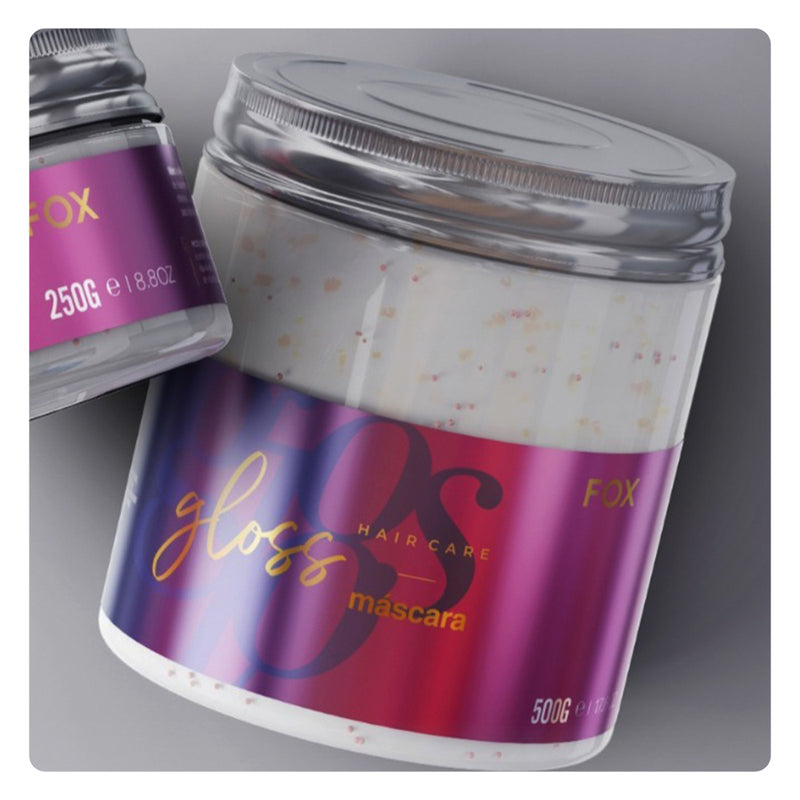 Máscara De Tratamento Hair Care Gloss Fox Professional 500g