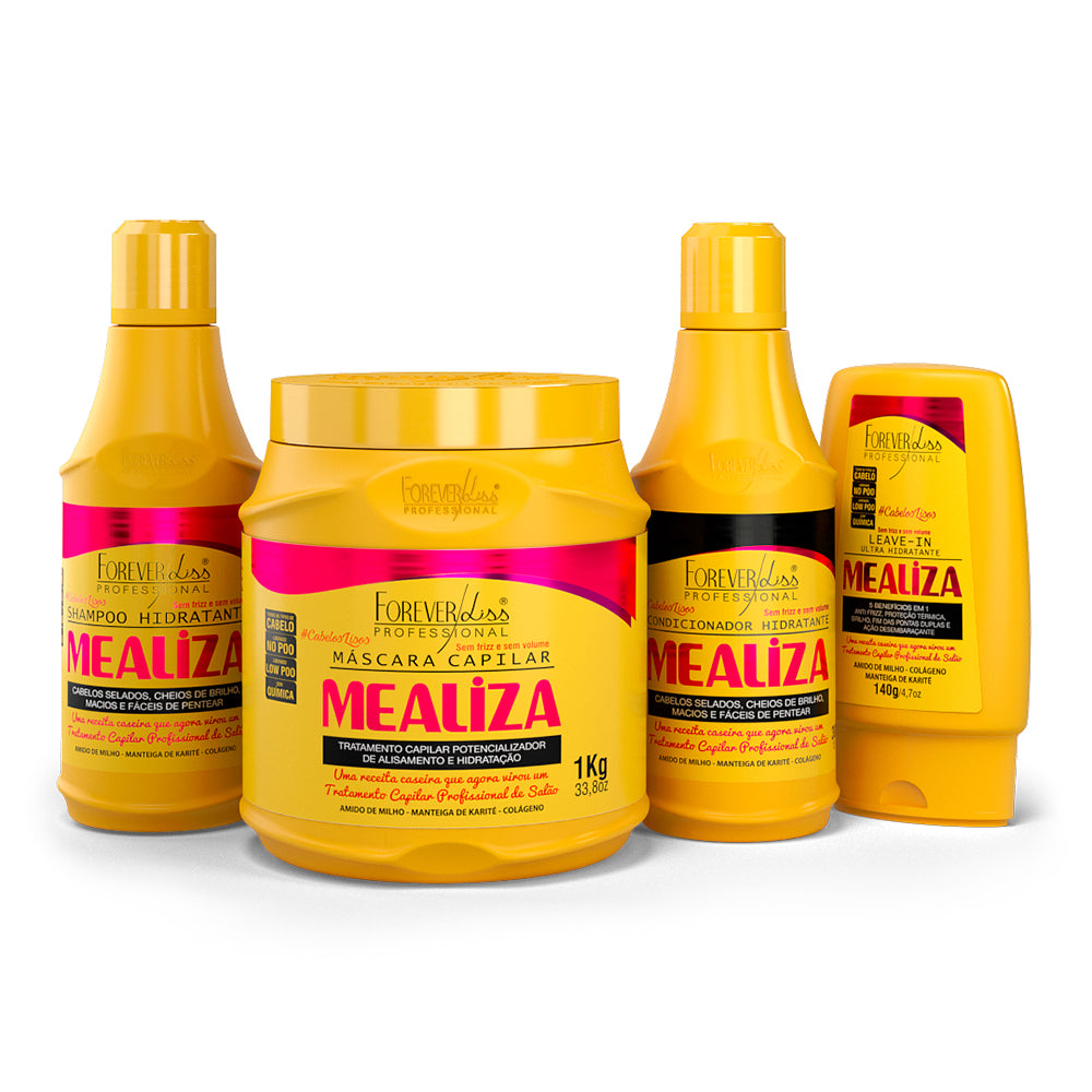 Kit Completo Mealiza Máscara Hidratante Forever Liss De 1kg