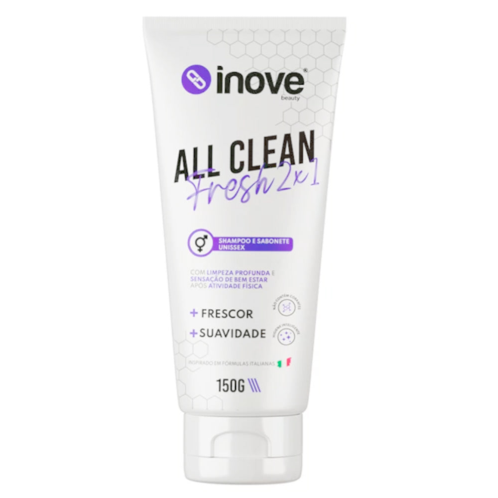 Shampoo E Sabonete Corporal All Clean Inove Beauty 150g
