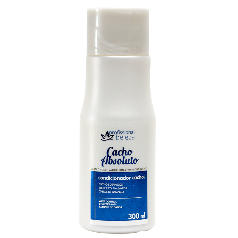 Kit Shampoo + Condicionador Cacho Absoluto Profissional Beleza 300ml