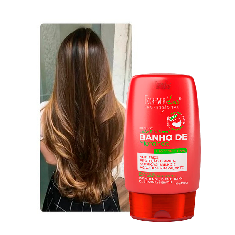 Forever Liss Leave-in Banho De Verniz Morango 150g