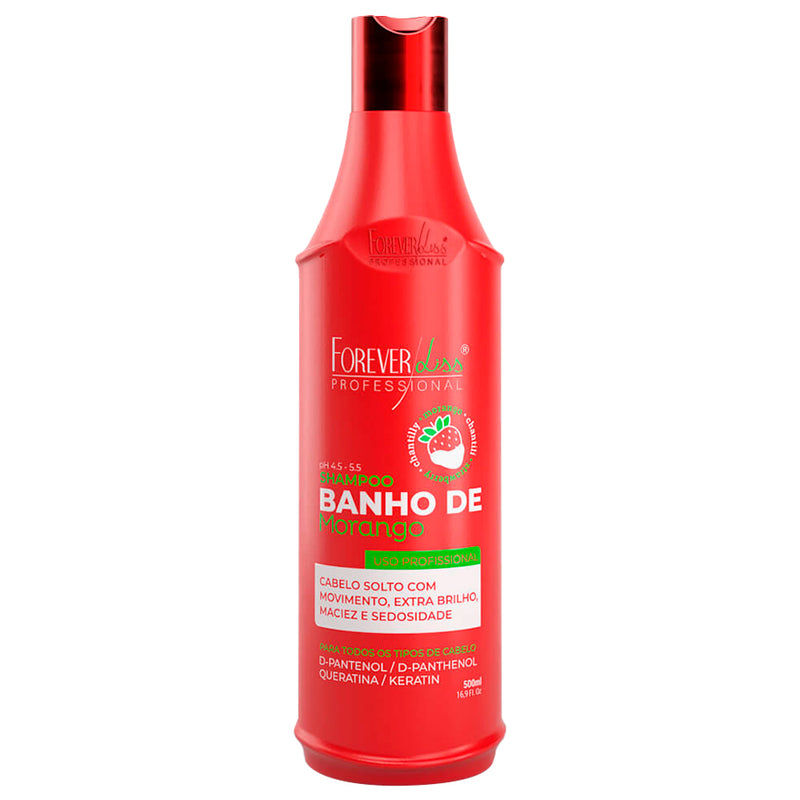 Forever Liss Banho De Verniz Morango Shampoo + Máscara 1kg